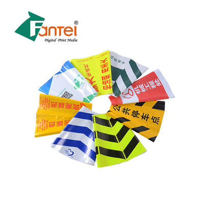 Traffico Flex Banner riflettente A4, materiale riflettente di sicurezza del PVC